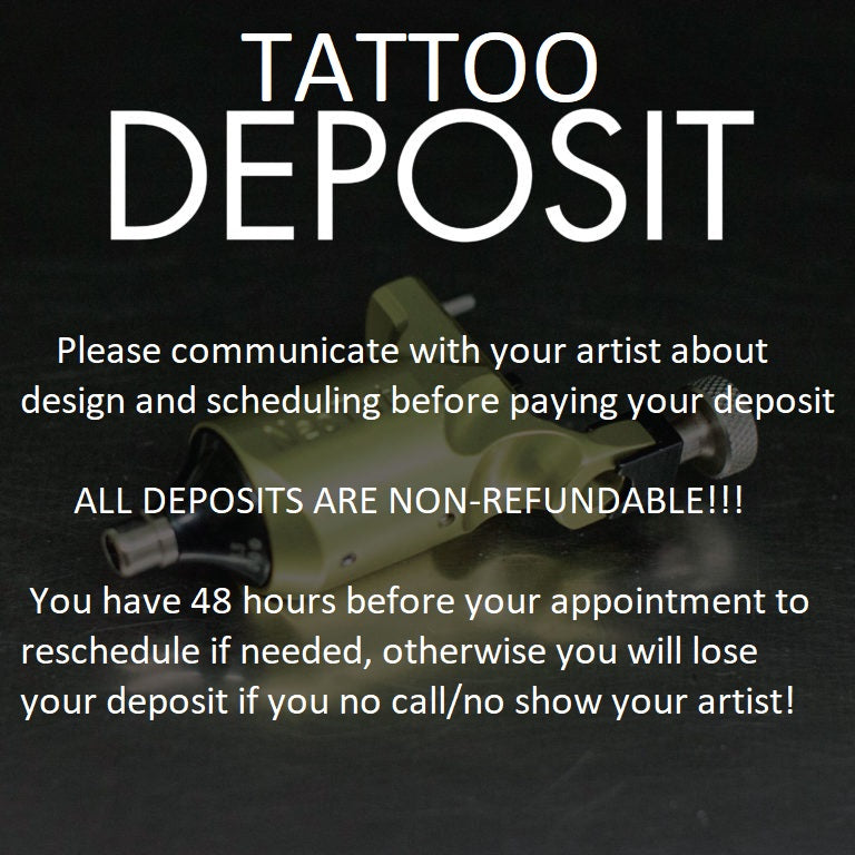 Eli Tattoo Deposit